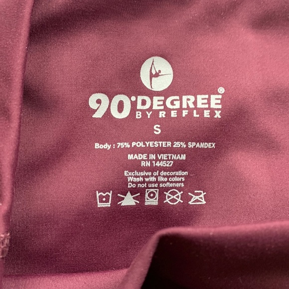 90 DEGREE BY REFLEX Wonderflex Elastic Free High Waist Capri Leggings, small - Picture 15 of 16